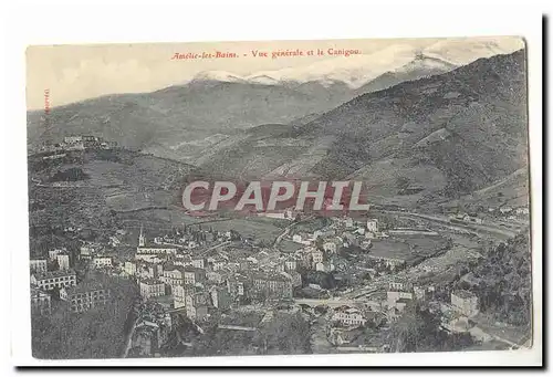 Amelie les Bains Cartes postales Vue generale et le Canigou