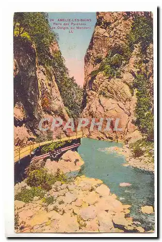 Amelie les Bains Ansichtskarte AK Perle des Pyrenees Les gorges du Mondoni
