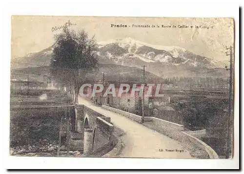 Prades Cartes postales Promenade de la route de Caillar et le Canigou