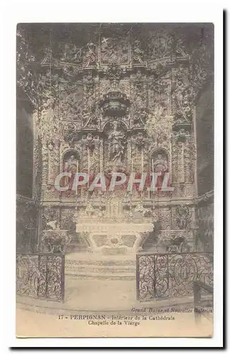 Perpignan Cartes postales Interieur de la cathedrale Chapelle de la Vierge