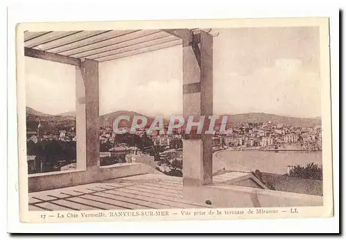 La Cote Vermeille Baynuls sur Mer Cartes postales Vue prise de la terrasse de Miramar