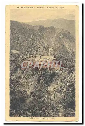 Vernet les Bains Cartes postales Abbaye de St Martin du Canigou