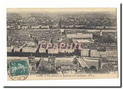 Lyon Ansichtskarte AK Vue generale sur Bellecour et la Guillotiere