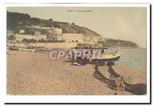 Nice Cartes postales Les Ponchettes (bateau) TOP