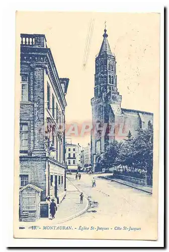 Montauban Cartes postales Eglise Saint jacques Cote St Jacques