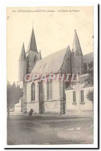 Mezieres en Brenne Ansichtskarte AK Le chevet de l&#39eglise