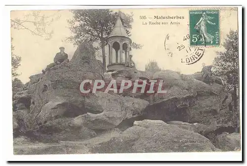 Malesherbes Cartes postales La roche aux amis