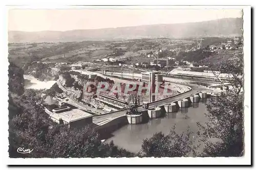 Barrage de Genissat Cartes postales moderne Tours de prise d'eau Vue generale d'ensemble