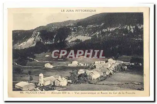 Mijoux Cartes postales Vue panoramique et route du col de la Faucille