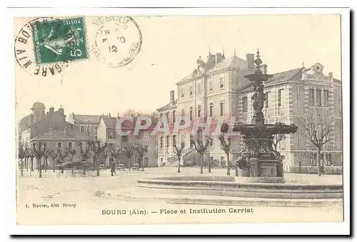 Bourg Cartes postales Place et institution Carriat