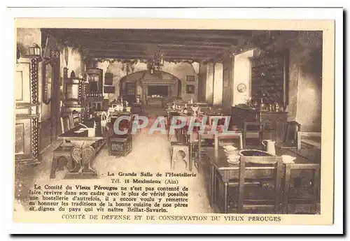 Perouges Cartes postales La grande salle de l'hostellerie