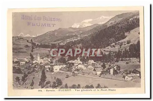 Savoie Flumet Ansichtskarte AK Vue generale et le Mont Blanc