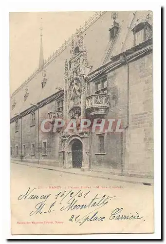 Nancy Cartes postales Palais Ducal Musee lorrain