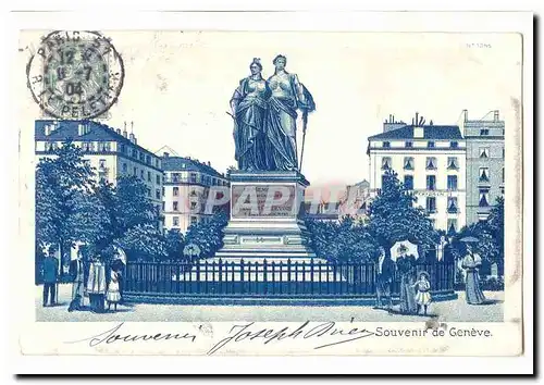 Suisse Cartes postales Souvenir de Geneve