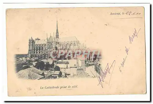 Amiens Cartes postales La cathedrale pris de cote