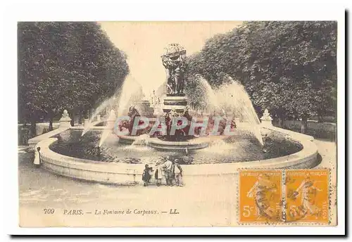 Paris Cartes postales la fontaine de Carpeaux (enfants)