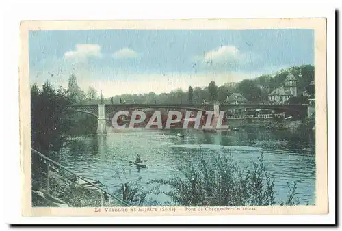 La VArenne Saint Hilaire Ansichtskarte AK Pont de Chennevieres et coteau