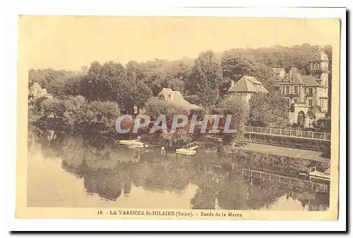 La VArenne Saint Hilaire Ansichtskarte AK Bords de la Marne