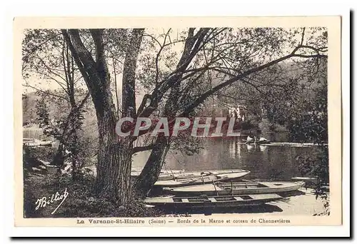 La VArenne Saint Hilaire Ansichtskarte AK Bords de la MArne et coteau de Chennevieres