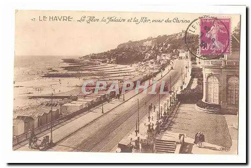 La havre Cartes postales La Heve la falaise et la mer vues du casino