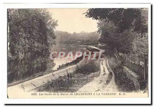 Les Bords de la Marne de Champigny a la Varenne Ansichtskarte AK