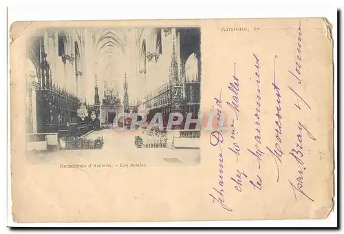 Amiens Cartes postales Cathedrale d&#39amiens Les stalles