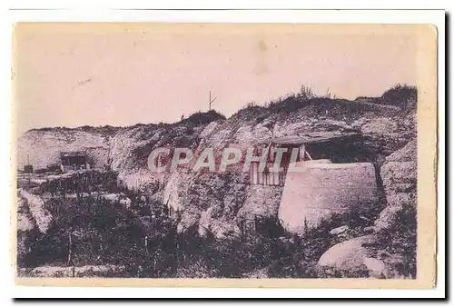 Ansichtskarte AK Fort de Douaumont Porte de mitrailleuses contre avions