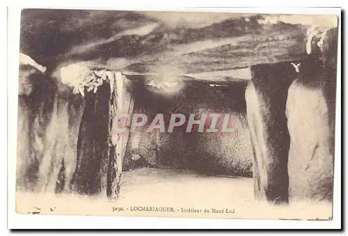 Locmariaquier Cartes postales Interieur du Mane Lud