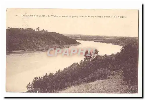 La roche Bernard Cartes postales La Vilaine en amont du pont la maree en fait varier le niveau de 6 a 7 metres