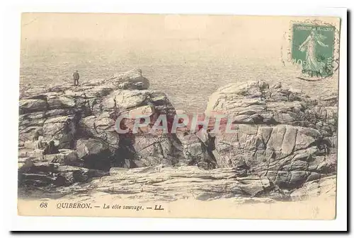 Quiberon Cartes postales La cote sauvage