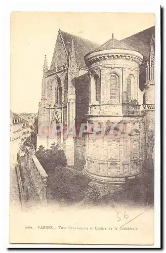 Vannes Cartes postales Tour Renaissance et cloitre de la cathedrale