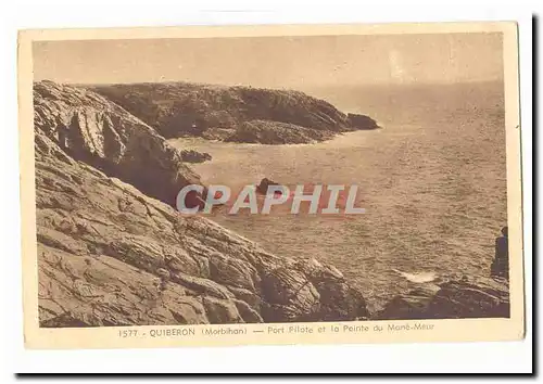 Quiberon Ansichtskarte AK Port pilote et la pointe du MAne meur