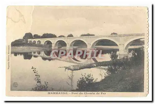 Marmande Cartes postales Pont du chemin de fer
