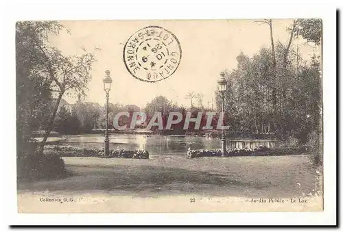 Cartes postales Jardin public Le lac