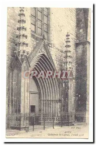 Agen Ansichtskarte AK Cathedrale St Caprais l&#39ortail ouest