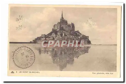 Le Mont Saint Michel Cartes postales Vue generale cote Est