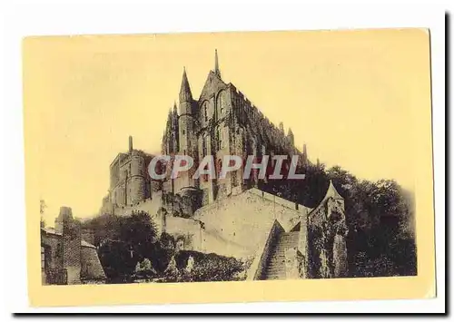 Le Mont Saint Michel Ansichtskarte AK La merveille vue des remparts