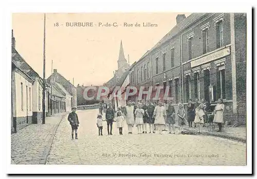 Burbure Cartes postales Rue de Lillers (enfants) TOP
