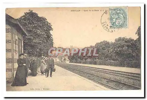 Meulan Cartes postales Quai de la gare TOP