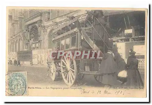 Paris vecu Cartes postales Les voyageurs pour l&#39imperiale (Bastille Wagram) SUP