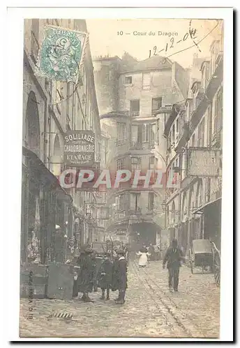 Paris (6eme) Cartes postales Cour du Dragon (enfants chaudronnerie etamage) TOP