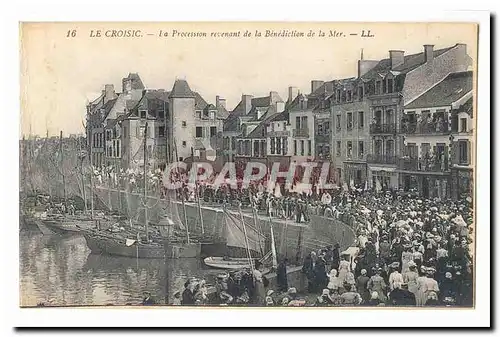 Le Croisic Ansichtskarte AK La procession revenant de la benediction de la mer