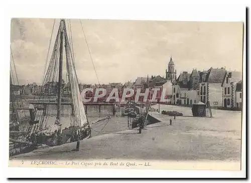 Le Croisic Ansichtskarte AK le port Ciguet pris du bout du quai (bateau)