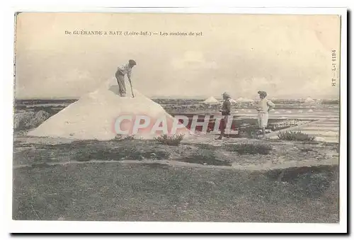 De Guerande a Batz Cartes postales Les mulons de sel