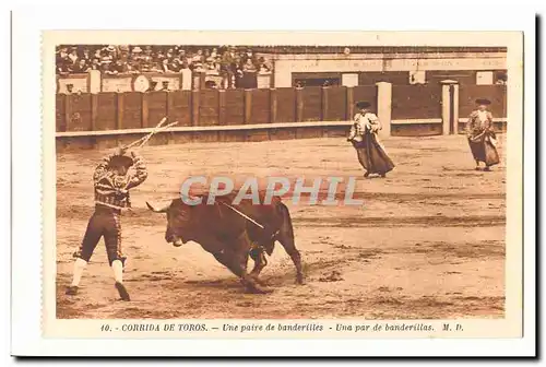 Corrida de Toros Ansichtskarte AK Une paire de banderilles Una par de banderillas