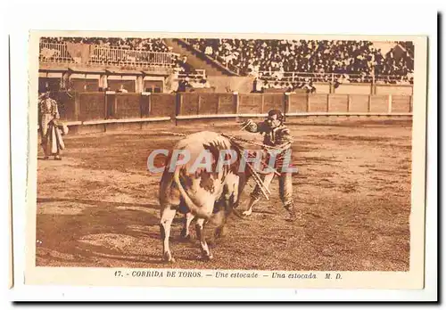 Corrida de Toros Ansichtskarte AK Une estocade Una estocada