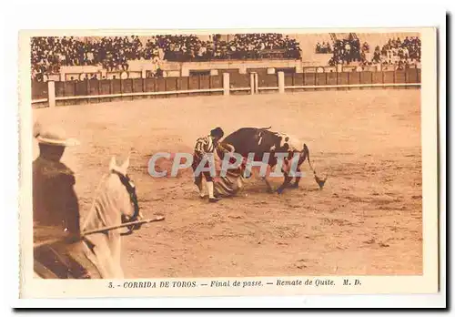 Corrida de Toros Ansichtskarte AK Final de passe Remate de Quite