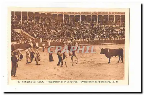 Corrida de Toros Cartes postales Preparation pour une pique Preparacion para una vara