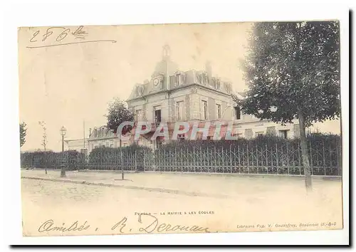 Persan Cartes postales la mairie et les ecoles