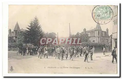 Persan Cartes postales La sortie des forges TOP